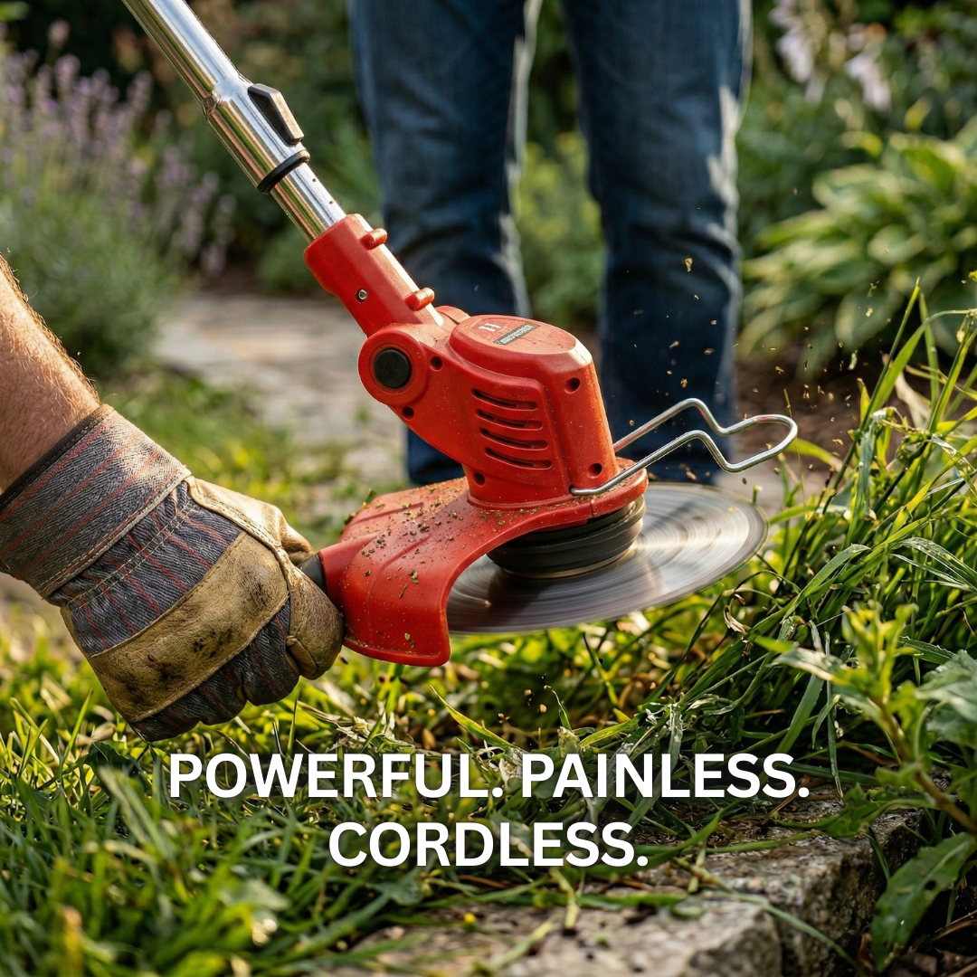 3-in-1 Cordless Power Trimmer with 2 Batteries