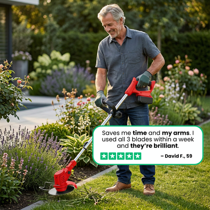 3-in-1 Cordless Power Trimmer with 2 Batteries