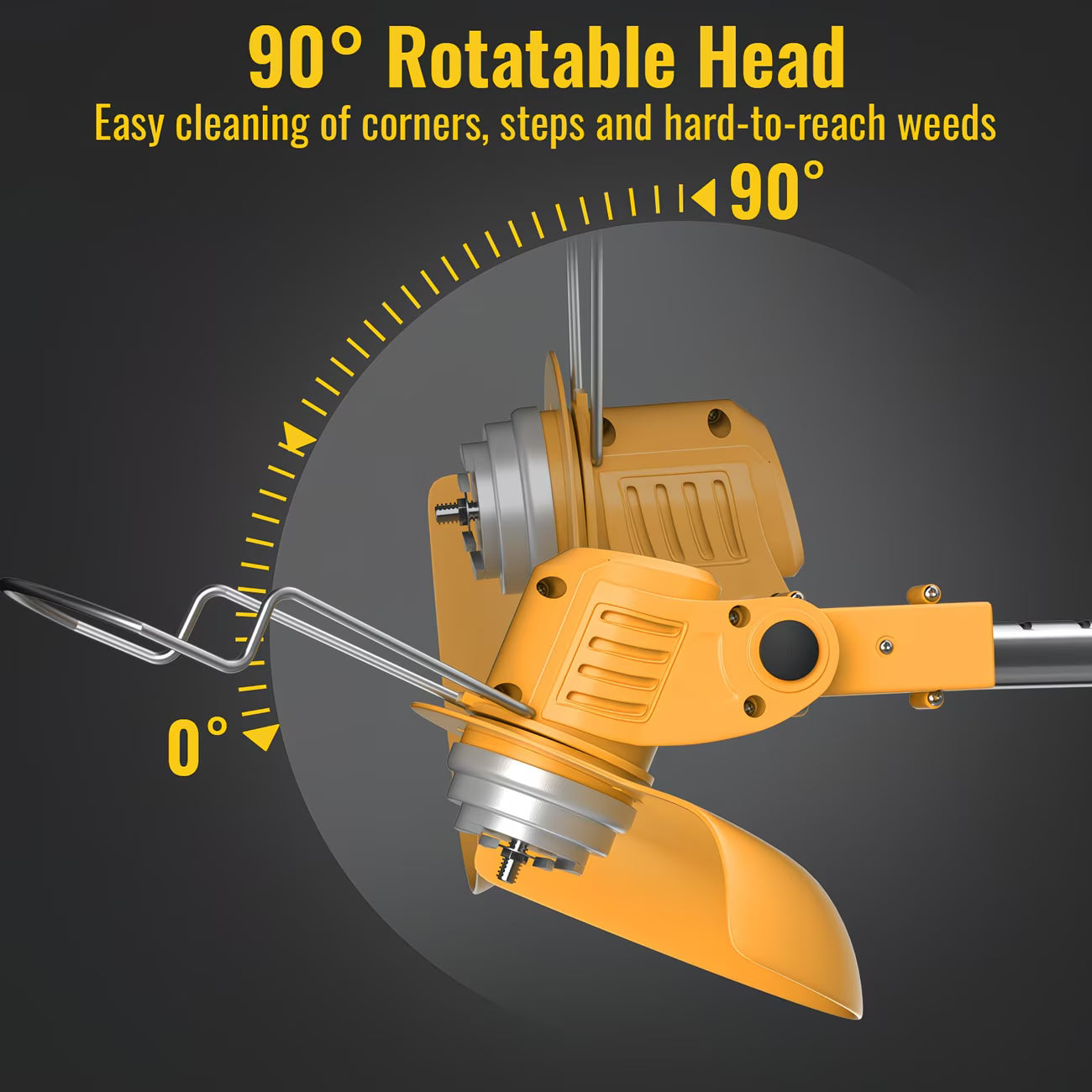 3-in-1 Cordless Power Trimmer with 2 Batteries