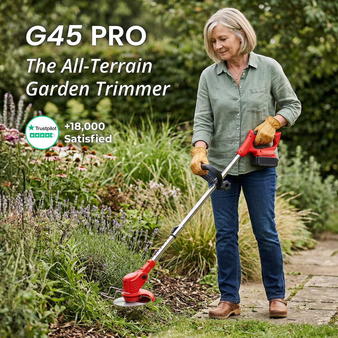 3-in-1 Cordless Power Trimmer with 2 Batteries