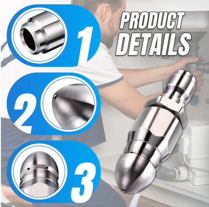 Powerful Pipe Cleaning and Unclogging Nozzle