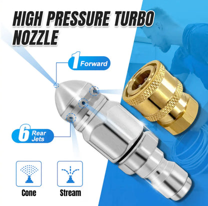 Powerful Pipe Cleaning and Unclogging Nozzle