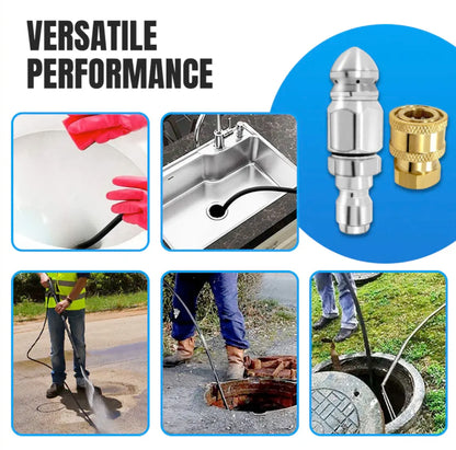 Powerful Pipe Cleaning and Unclogging Nozzle