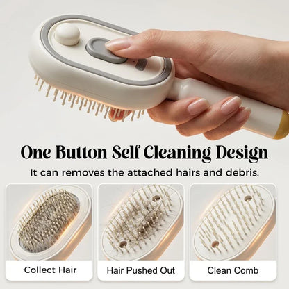 Electric Massage Hair Brush - Hair Straightener Brush.